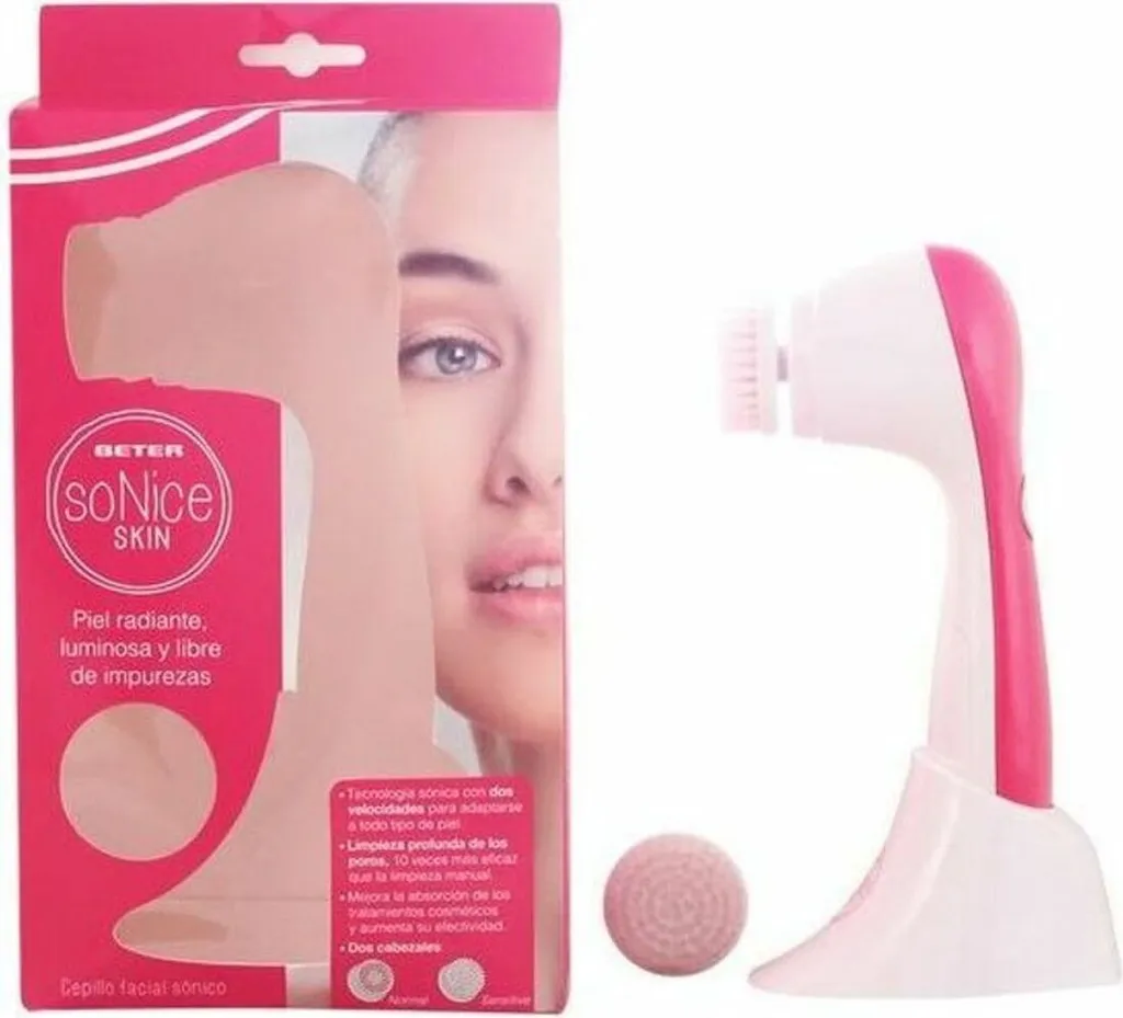 Dites adieu aux impuretés avec la brosse sonique BETER et ses 2 têtes