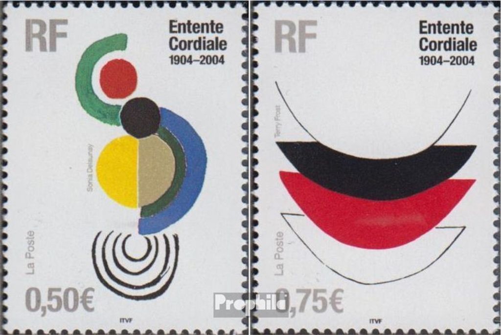 Briefmarken Frankreich 2004 Mi 3801-3802 (kompl.Ausg.) postfrisch Entente Cordiale