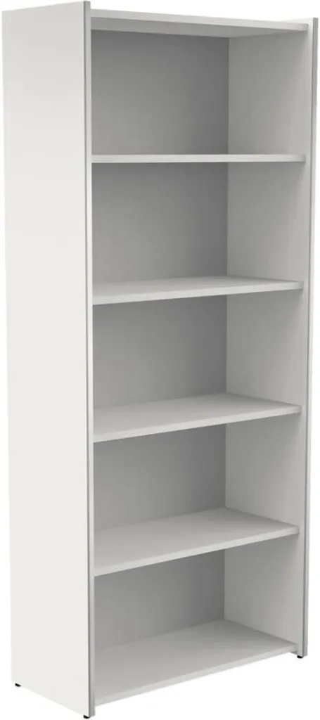 Étagère 5 HC robuste blanche 80 cm : Grande capacité de stockage vertical