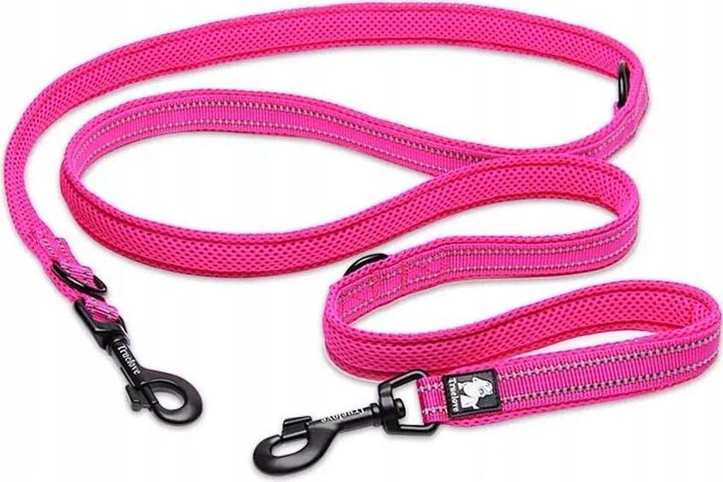 PINK Starke verstellbare Hundeleine TRUELOVE L