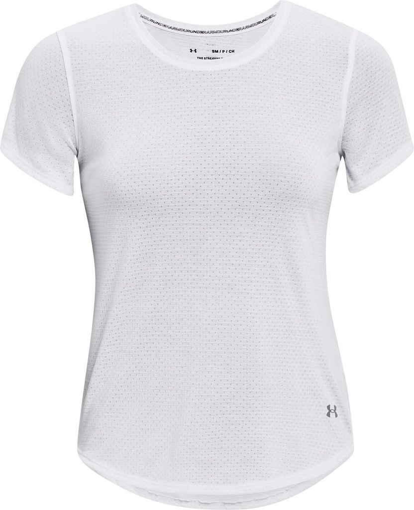 UNDER ARMOUR Streaker kurzarm Laufshirt Damen 100 - white/reflective XS