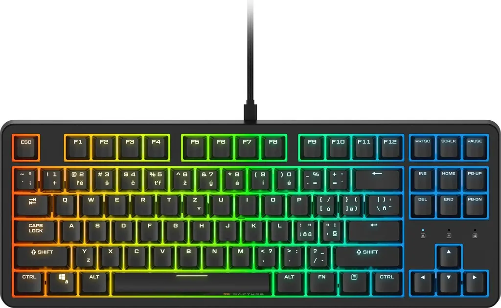 Clavier gamer Rapture KILO V2 Outemu Rouge noir mécanique AZERTY FR