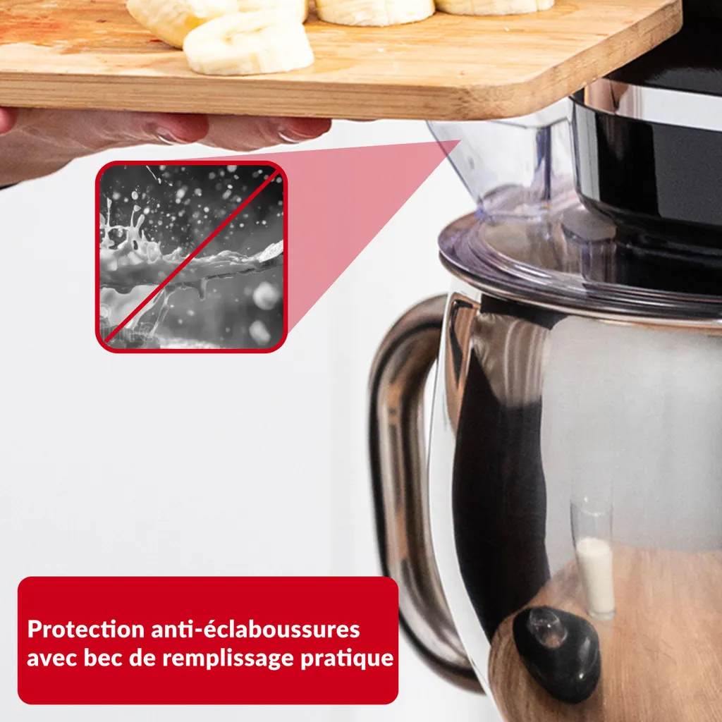 Robot Pâtissier pour Pains et Gâteaux Lehmann, Kit Complet 5L et Blender