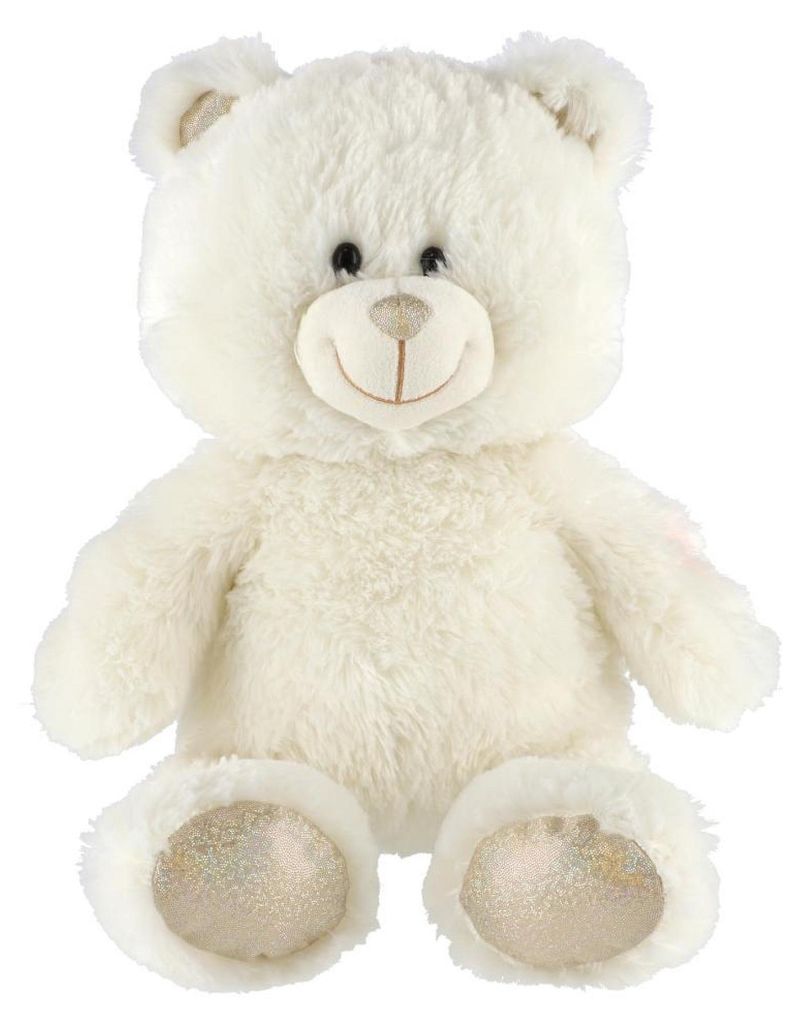 Peluche de oso polar, 40 cm, con luz y sonido, funciona con Imagen del producto 