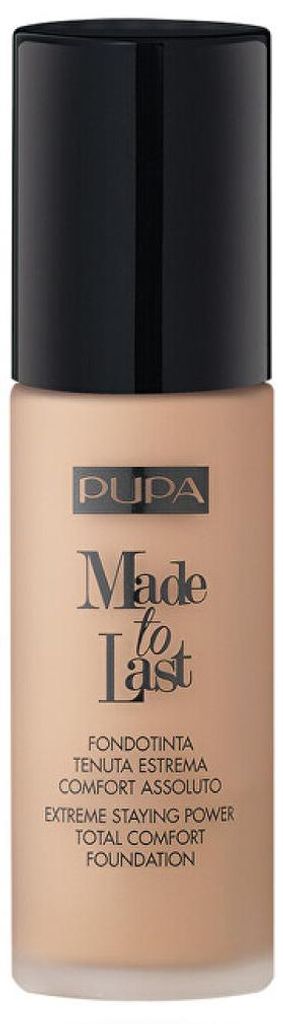 Pupa Milano Made To Last Total Comfort Foundation SPF10 – langanhaltende, mattierende Foundation 001 30 ml