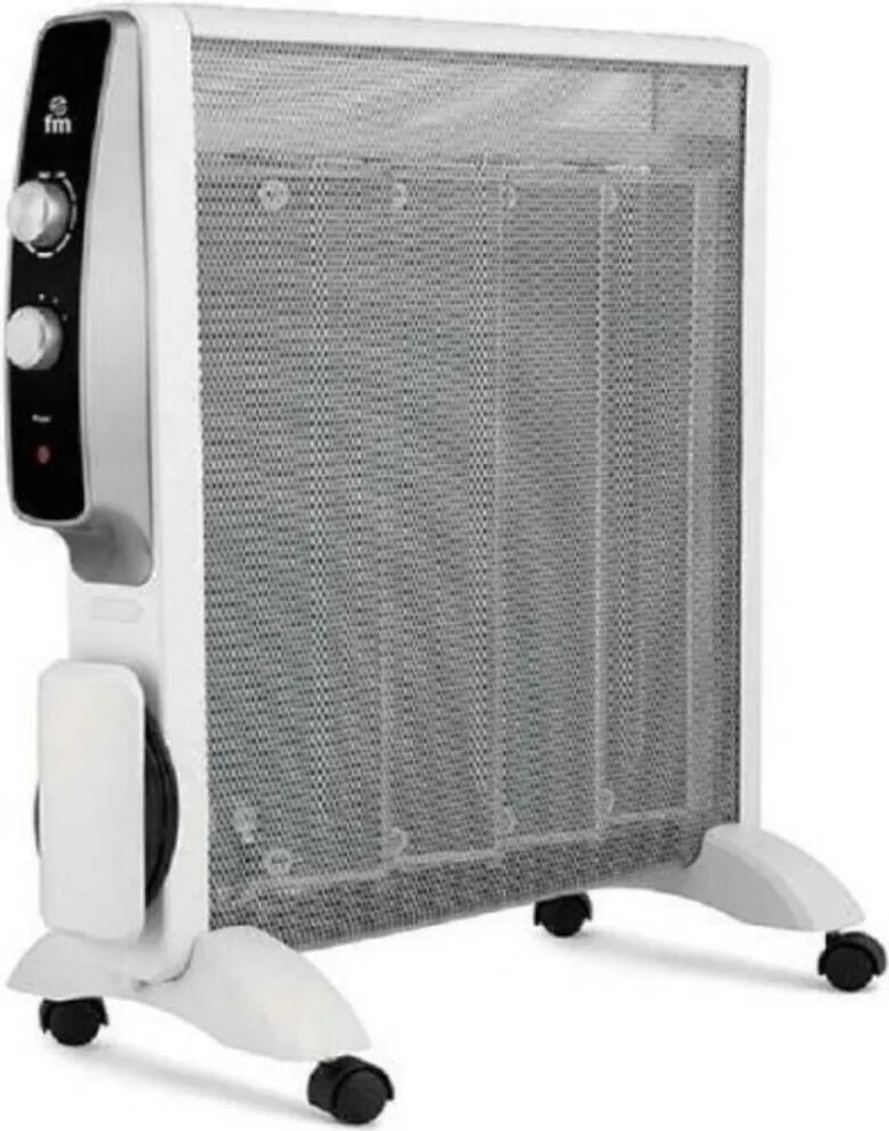 Radiateur sans huile 2000W MS-20 blanc Chauffage FM silencieux et compact
