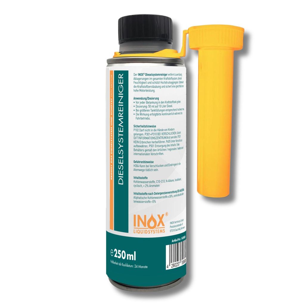 INOX Diesel System Reiniger Additiv 250ml - Systemreiniger Zusatz Dieselzusatz