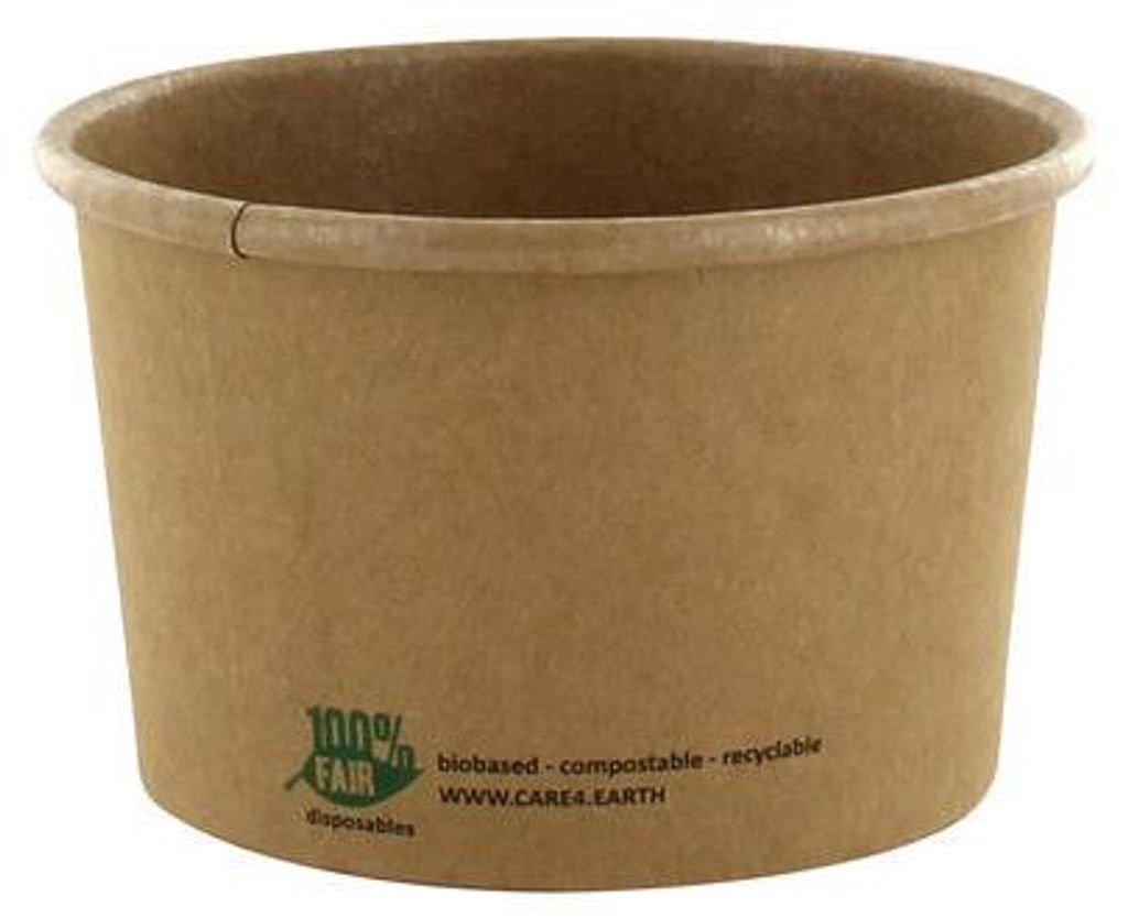 50x PAPSTAR -Suppenbecher Pappe rund 230 ml braun Produktbild 