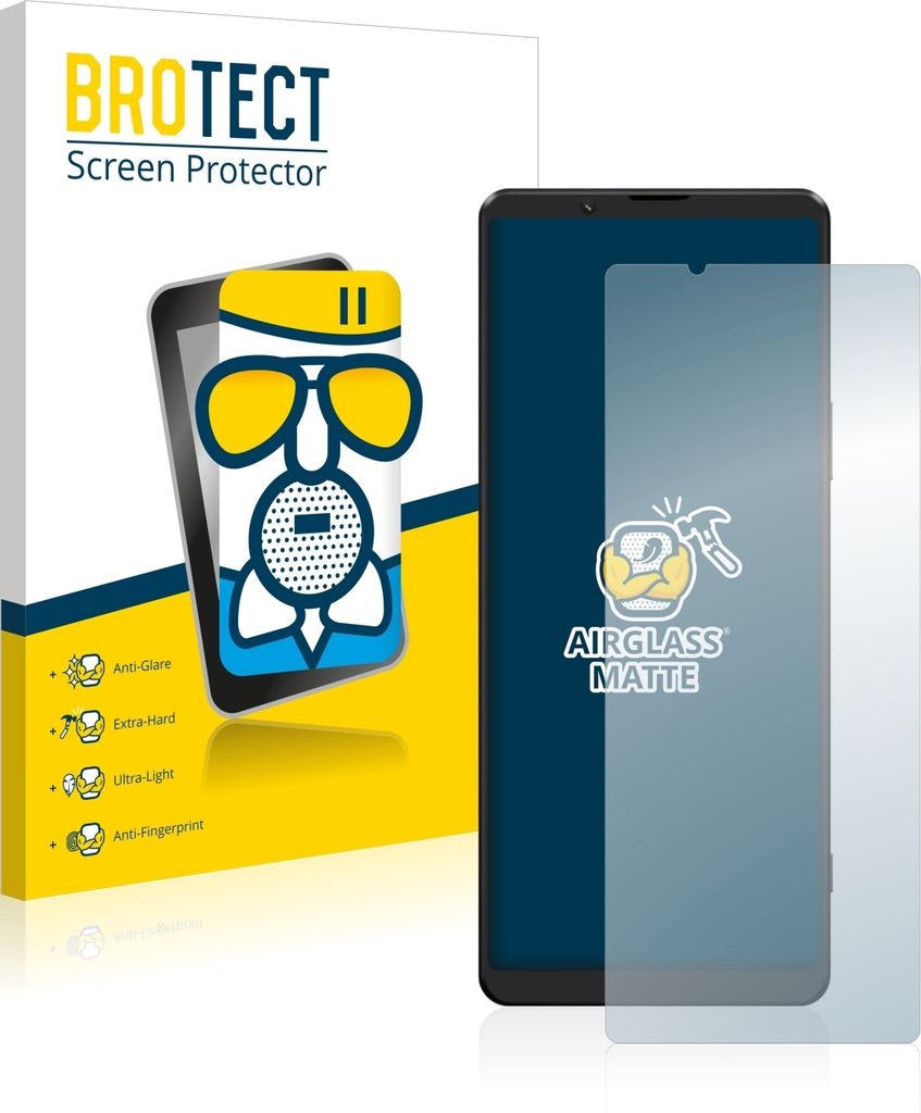 BROTECT Entspiegelungs Schutzglas für Sony Xperia 1 III Schutzfolie Panzer Folie Glas Display Schutz matt