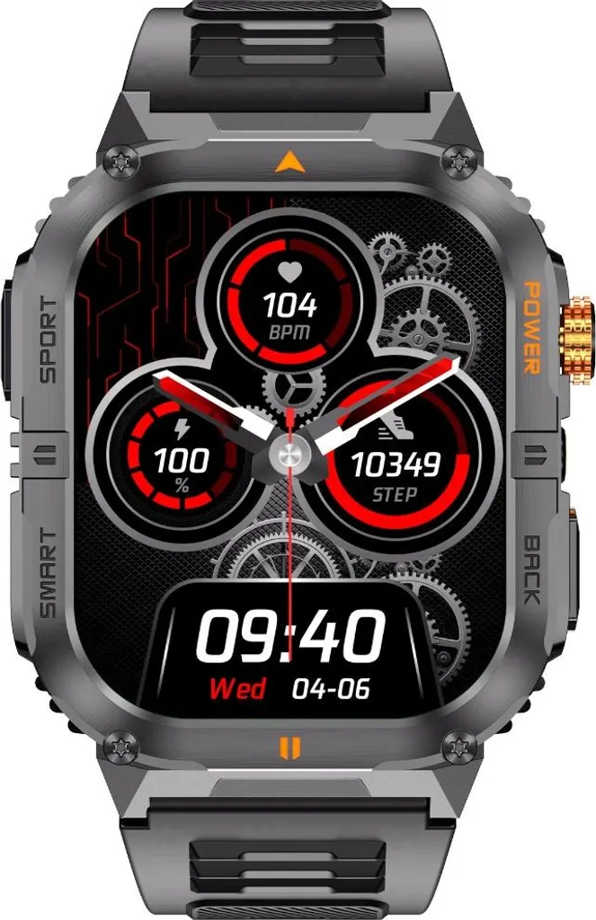 Smartwatch Multifonction avec Appel Bluetooth - Écran 2 Pouces Noir INF - 4
