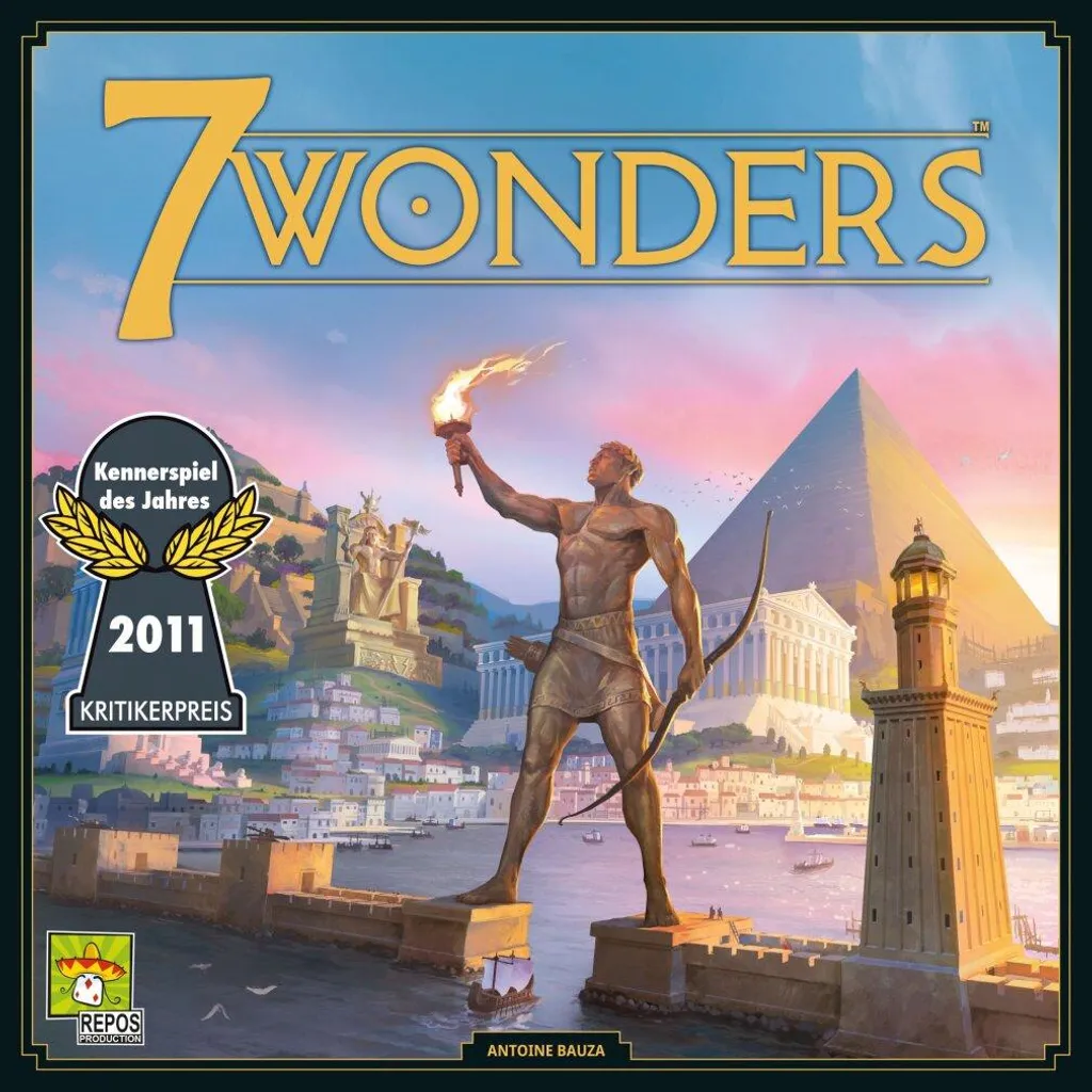 7 Merveilles le Jeu de Plateau Idéal pour Jouer de 3 à 7 Joueurs