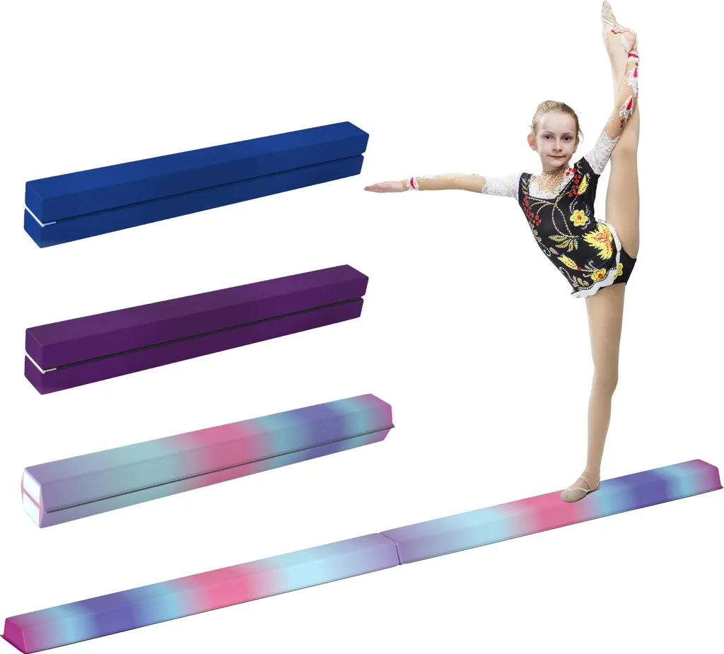 Poutre de gymnastique pliable pour entraînement à domicile dès 3 ans
