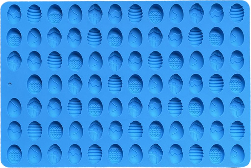 Silikonform für Ostereier, 83 Mulden, antihaftbeschichtet, lebensmittelecht, leicht zu lösen, DIY-Kuchendekoration, Fondant, Schokolade, Süßigk...