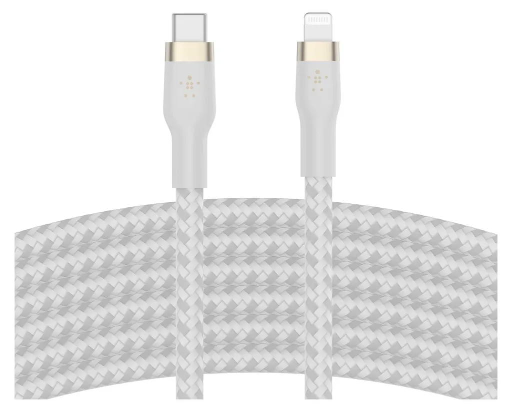 Cavo Belkin USB-C a Lightning 3m Bianco CAA011BT3MWH - Fast Charge - 5