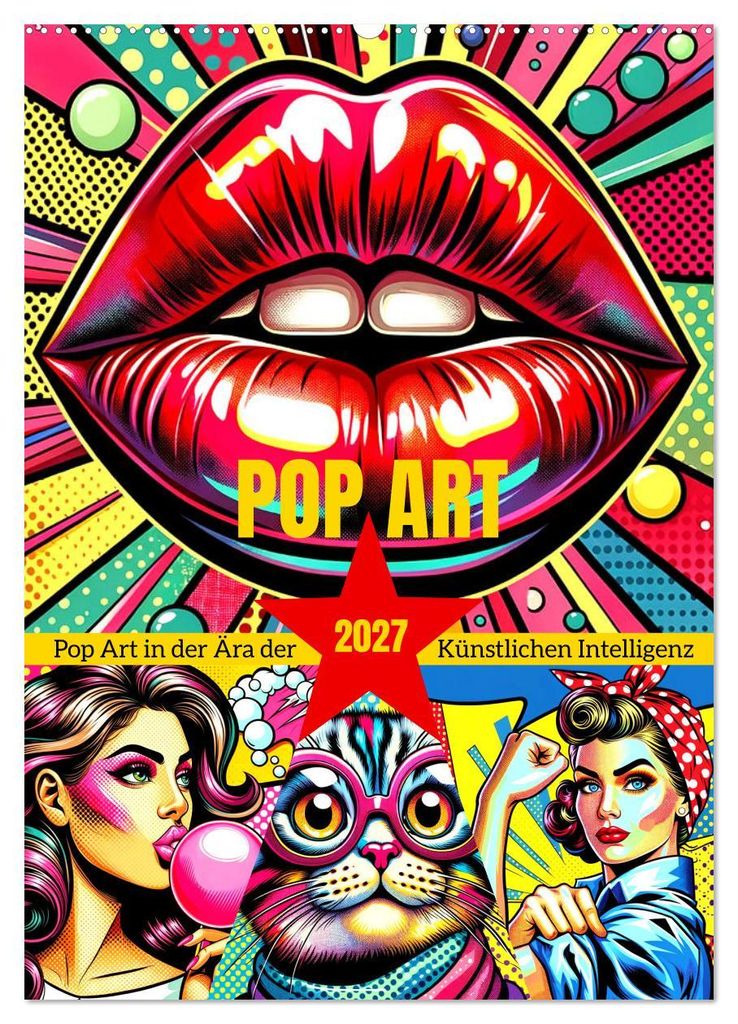 Pop Art - In der Ära der Künstlichen Intelligenz (Wandkalender 2027 DIN A2 hoch), CALVENDO Monatskalender