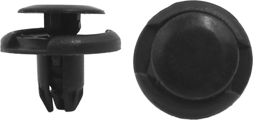 50 stk Schwarze Kunststoff Spritzschutz Befestiger Nietklammern 8mmx10mmx20mm de
