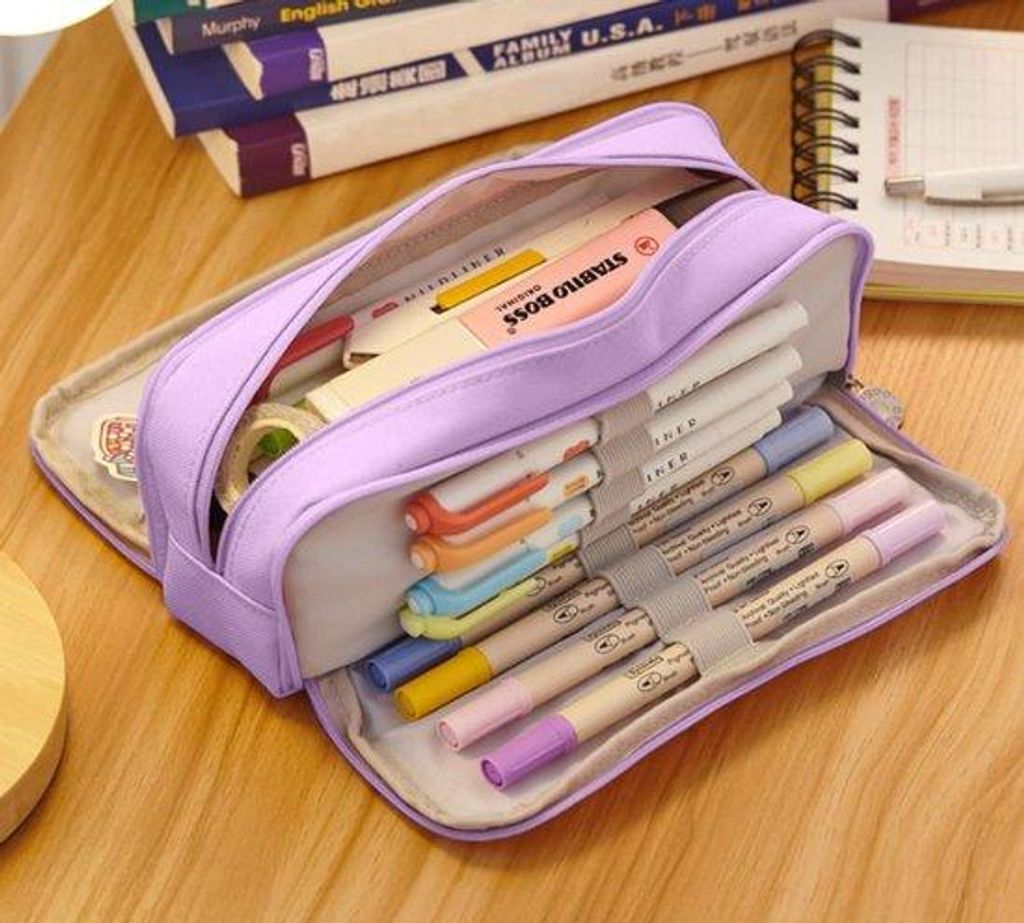 Schulbeutel - Multifunktionaler Rucksack mit 3 Fächern - Schulranzen für Jungen und Mädchen - Büro - Kugelschreiberhalter - Schulausstattung - ...