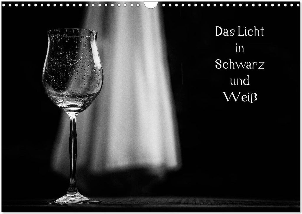 Das Licht in Schwarz und Weiß (Wandkalender 2026 DIN A3 quer), CALVENDO Monatskalender