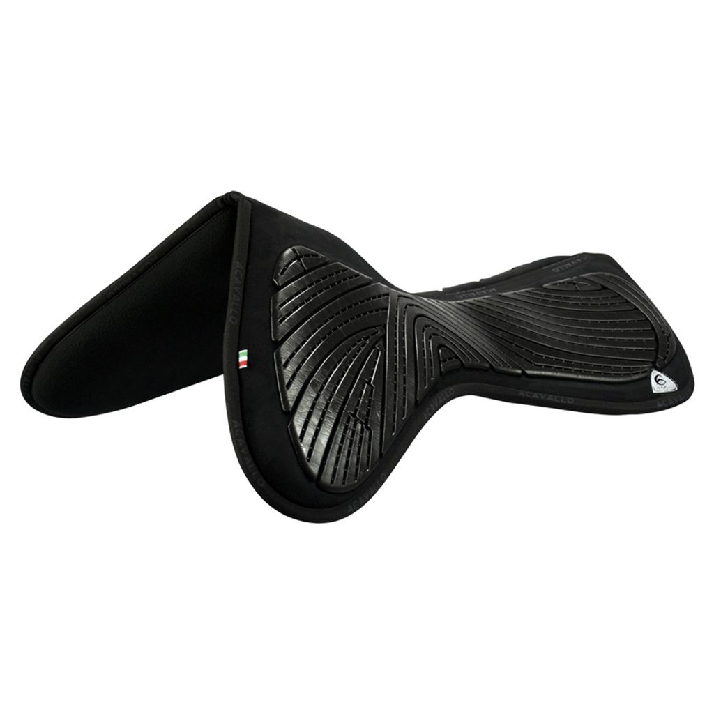 Acavallo Close Contact Gel Memory Foam Half Pad, Farbe:Black, Größe:3