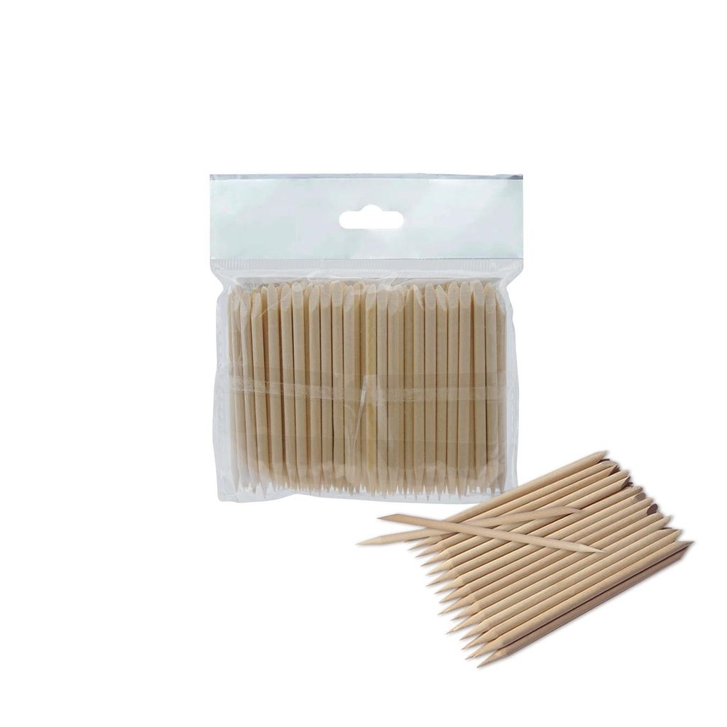 STALEKS PRO 100 x Holzstäbchen aus Orangenholz, 7,5 cm, für Produktbild 