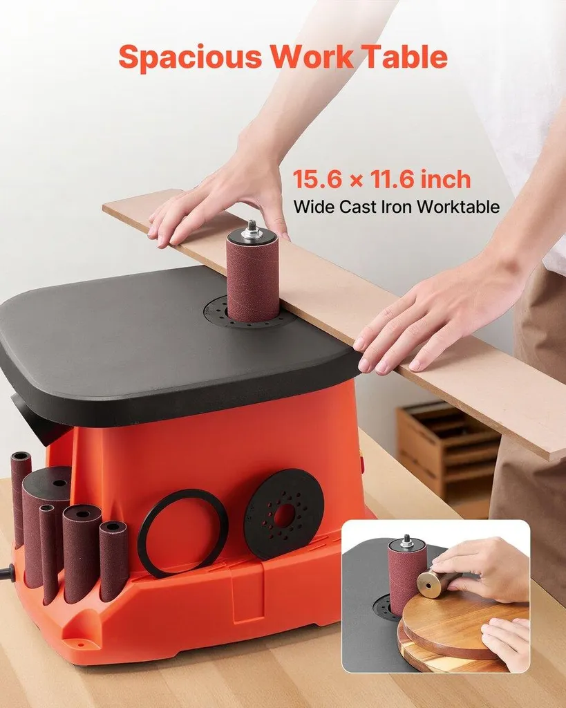 Ponceuse à broche pour finition de meubles et projets de menuiserie DIY - 3