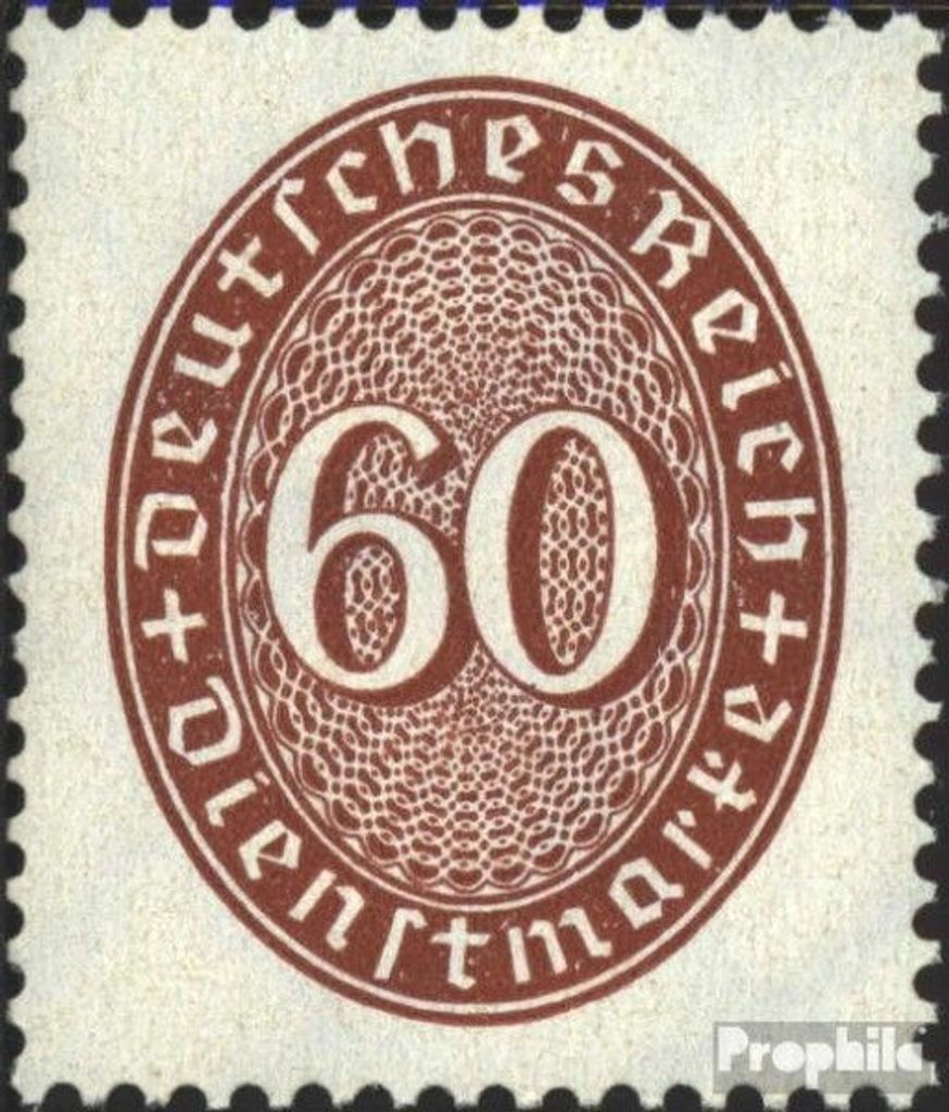 Briefmarken Deutsches Reich 1927 Mi D122 postfrisch Ziffern Produktbild 