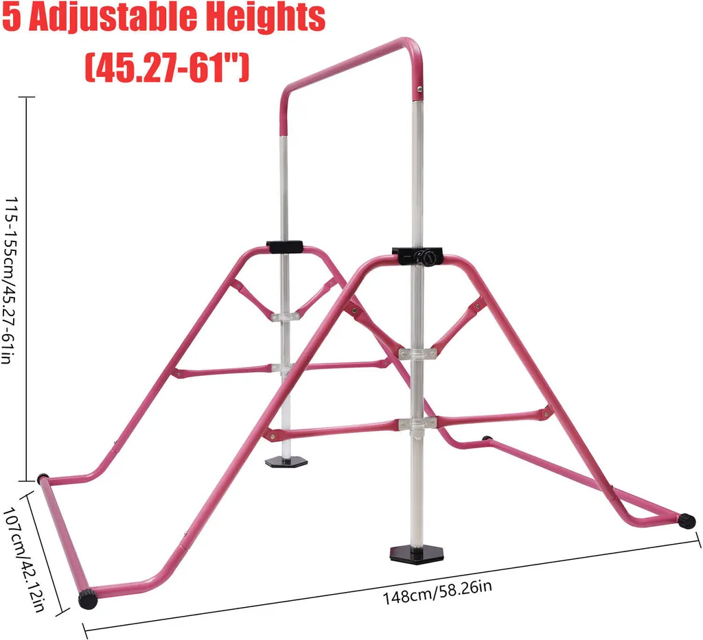Barre d'entraînement de gym stable et ajustable avec structure renforcée - 5