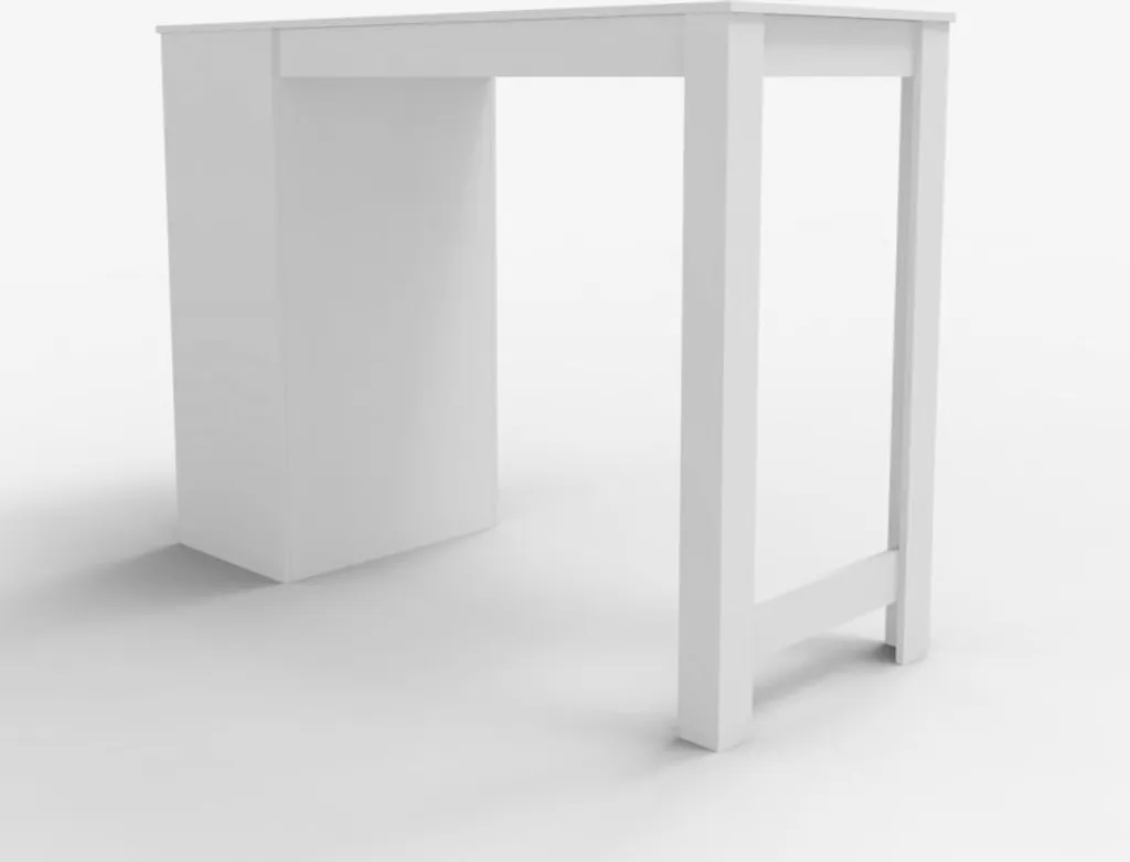 Table bar Petra 103 cm : la solution gain de place avec étagères