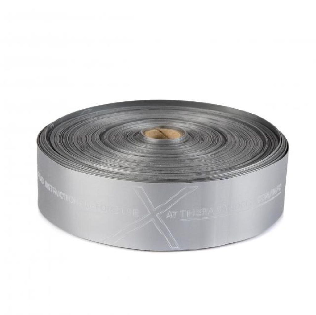 TheraBand Fitnessband "CLX", 22 m Rolle, Silber, Super stark
