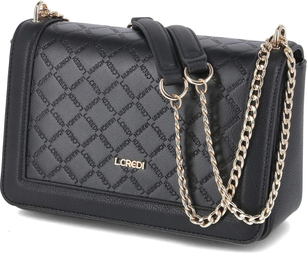 L.CREDI Filiberta Borsa a Tracolla Nero - Eleganza e Design Tedesco - 5