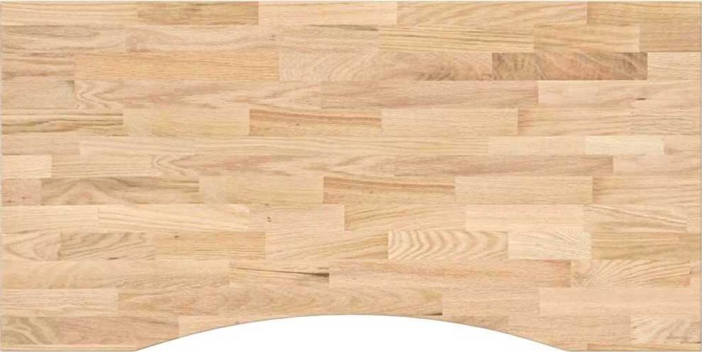 Schreibtischplatte Unbehandelt 100x50x2,5 cm Massivholz Eiche