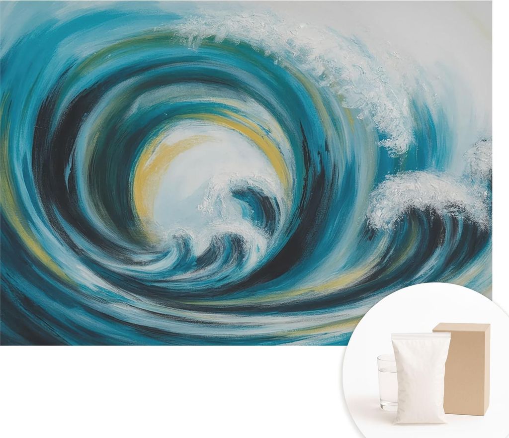 Fototapete - Wandbilder für Wohnzimmer - 208x146 cm - Dekorative Wandfolie - Modernes Design für Wanddekoration - Tapeten für Innenräume - Meer...
