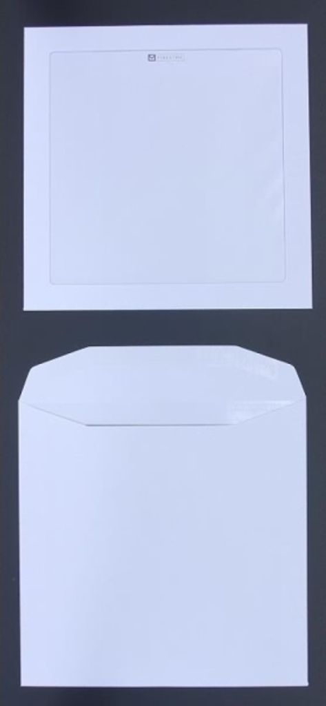 Werbefensterhüllen 220x220mm 120g/qm gummiert Sonderfenster VE=250 Stück