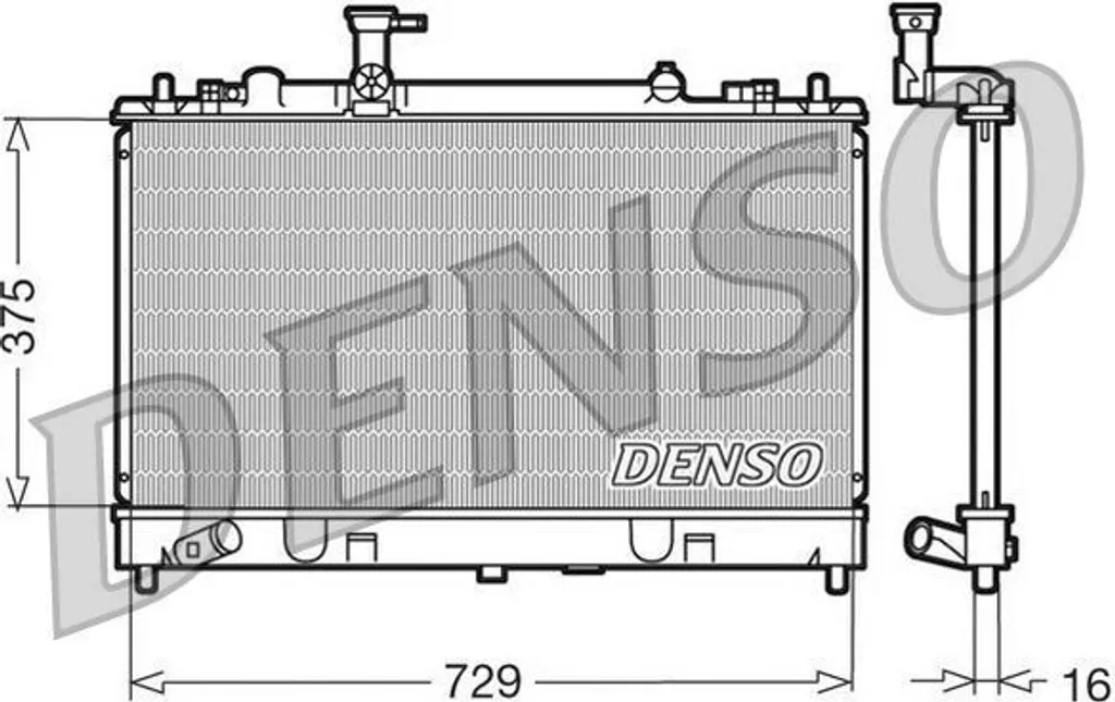 Radiateur refroidissement Mazda 6 (G) DENSO DRM44011 : Réparation OE
