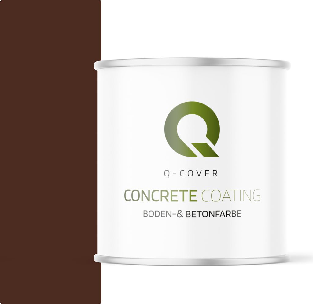 Bodenfarbe | Betonfarbe | Garagenboden | Bodenbeschichtung für Innen | Kellerfarbe Fußbodenfarbe Braun 2,5L