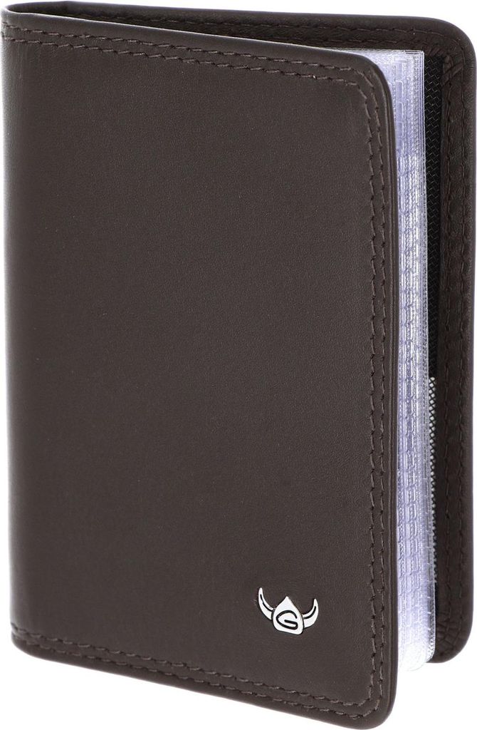 Golden Head Leder Polo RFID Protect Kartenetui 4431 Dunkelbraun