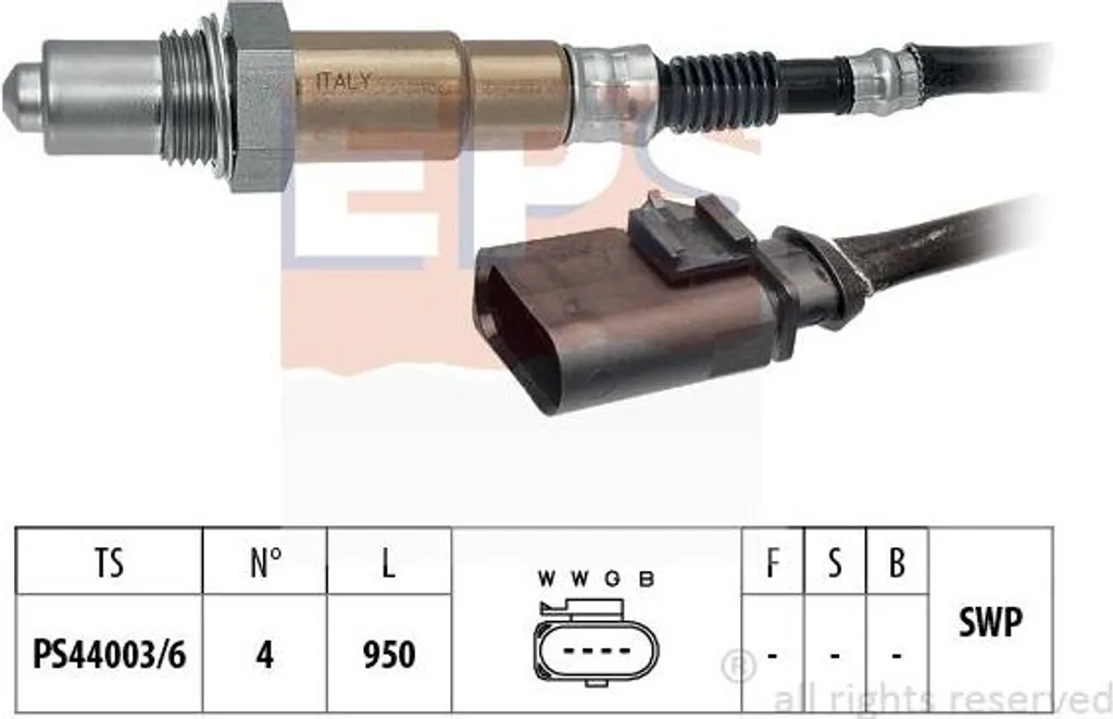 Sonde Lambda pour Réparation Échappement Q7 Q8 Touareg 4M0906265C EPS