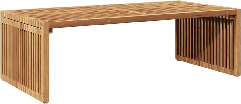 Table d'appoint jardin marron 110x55x35,5 cm bois massif teck recyclé