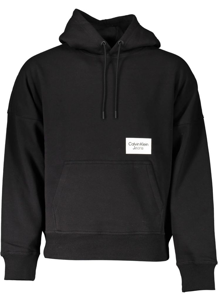 Stylisches Herren Fleece-Sweatshirt mit Kapuze in Schwarz Produktbild 