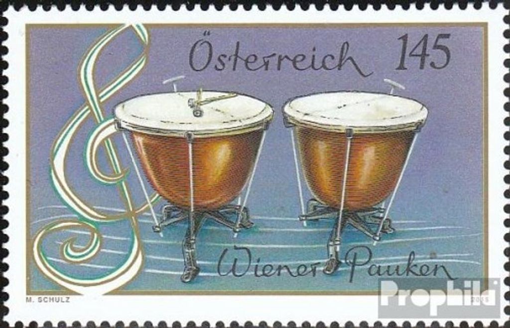 Briefmarken Österreich 2015 Mi 3180 (kompl.Ausg.) gestempelt Musikinstrumente