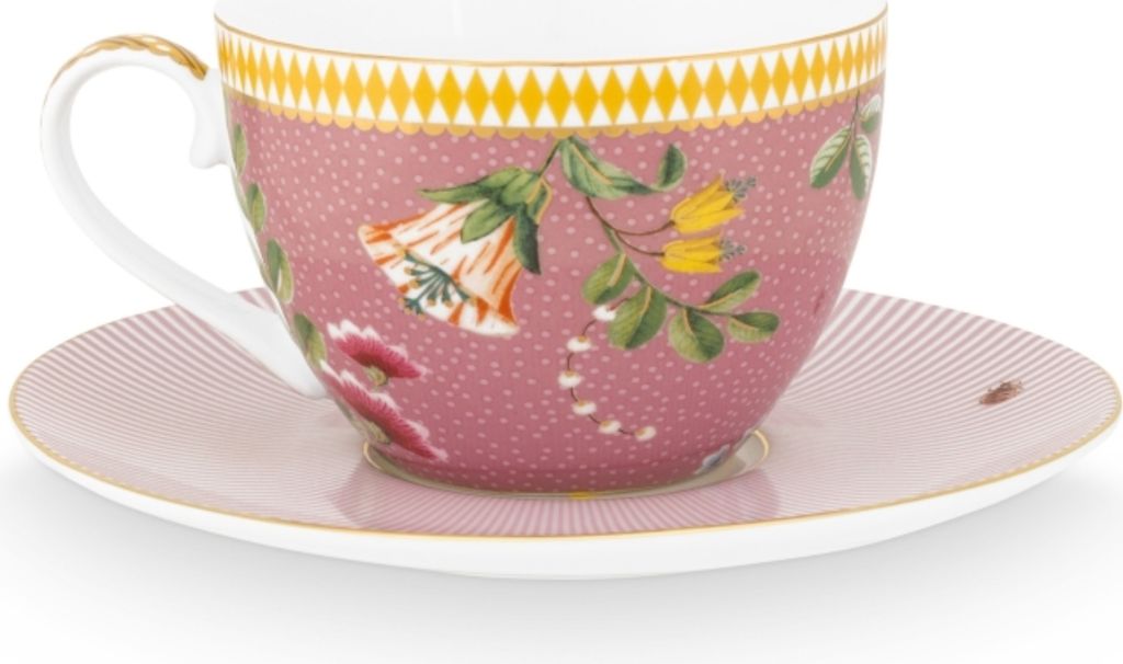 PIP STUDIO La Majorelle Tasse mit Untertasse pink 0,28 l Produktbild 