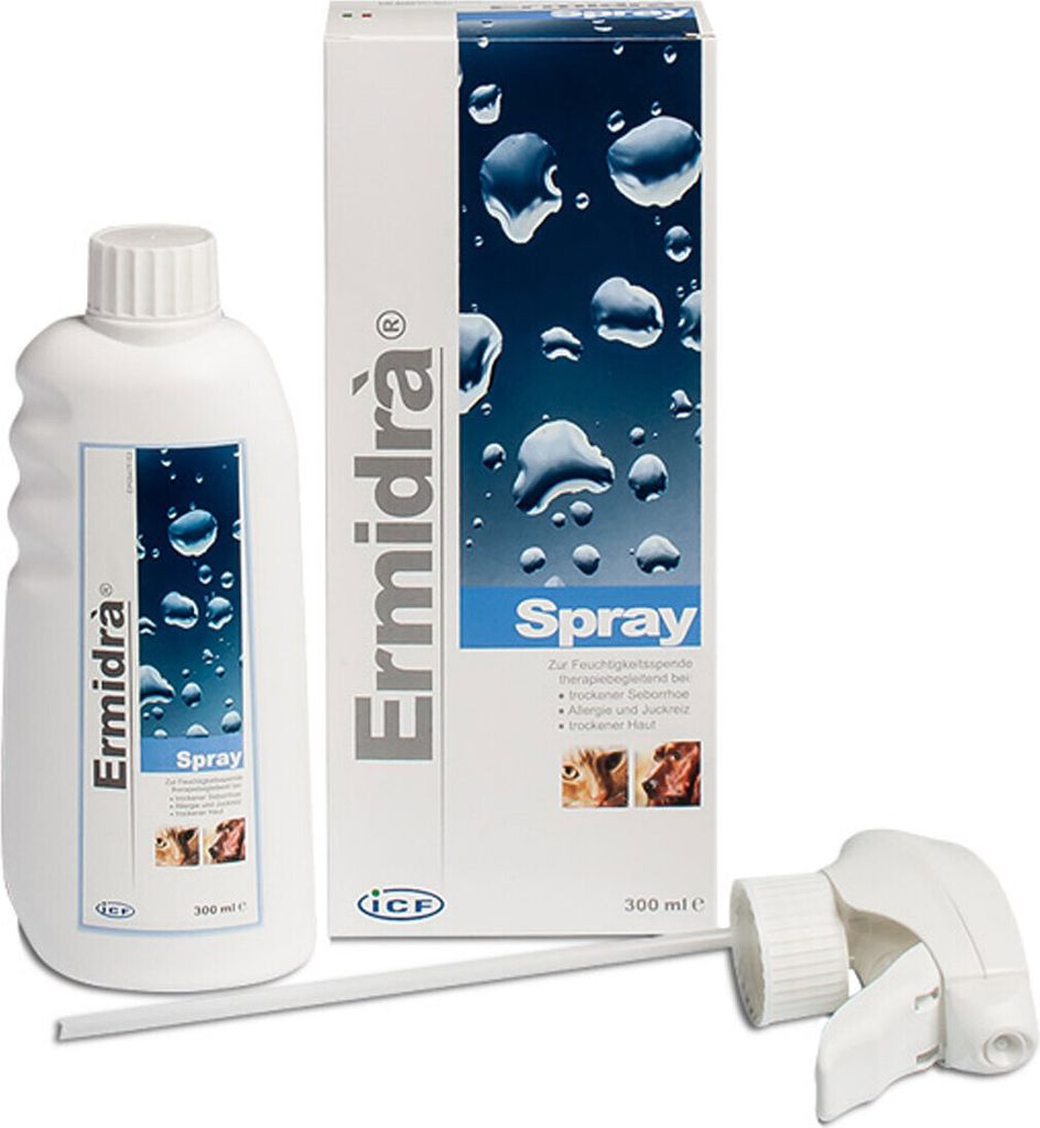 ICF Ermidra Spray 300 ml | Feuchtigkeitspender für Hunde & Produktbild 