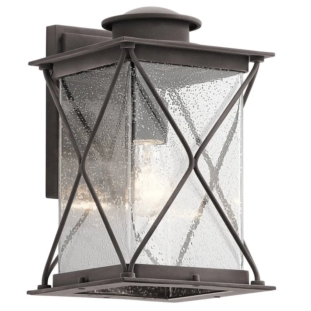 Applique extérieure Argyle en zinc vieilli résistante et design E27