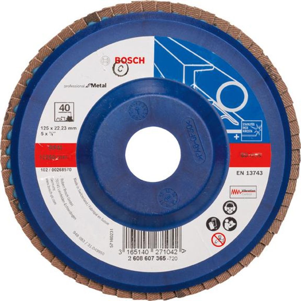 Fächerschleifscheibe X551 Expert for Metal, gerade, 125 mm, Produktbild 