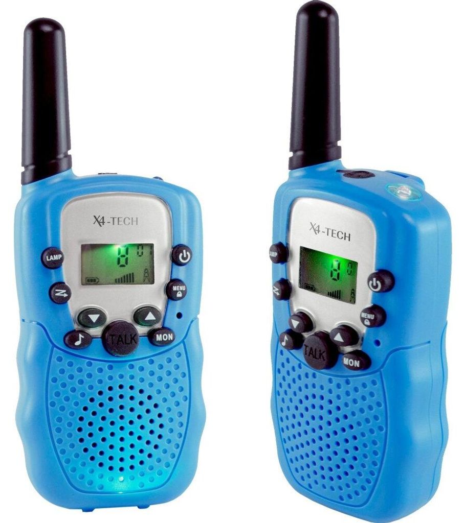 X4-TECH Walkie Talkie 2er Set blau Image du produit 