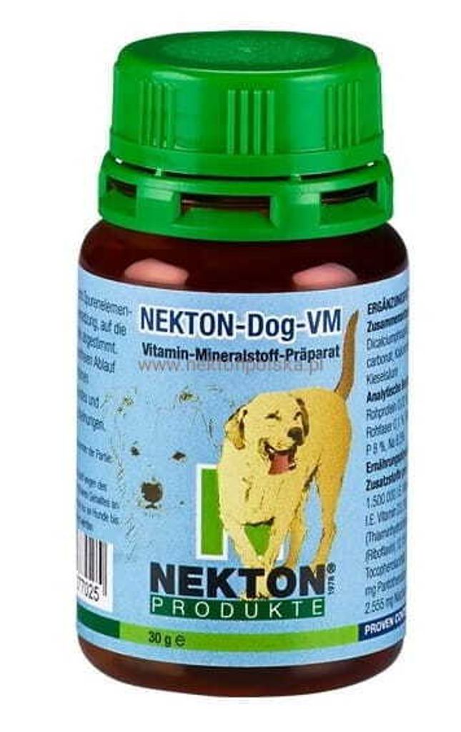 NEKTON Dog VM - Hochwertige Vitamine & Mineralien für Hunde, 30g
