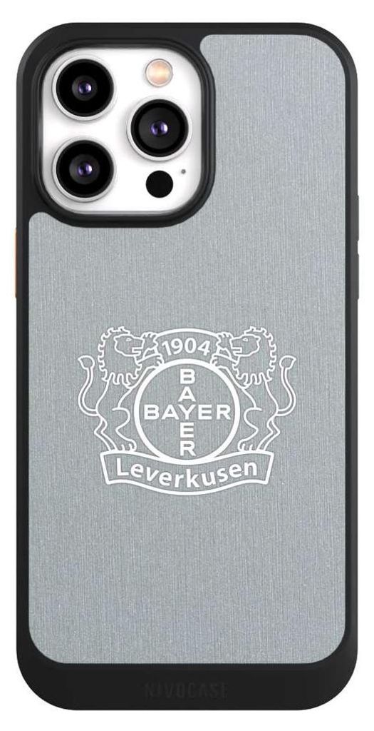 NIVOCASE Hülle für Apple iPhone 14 Pro Max Handyhülle NIVOcore Case Schwarz Bayer 04 Leverkusen Offizielles Lizenzprodukt Wappen