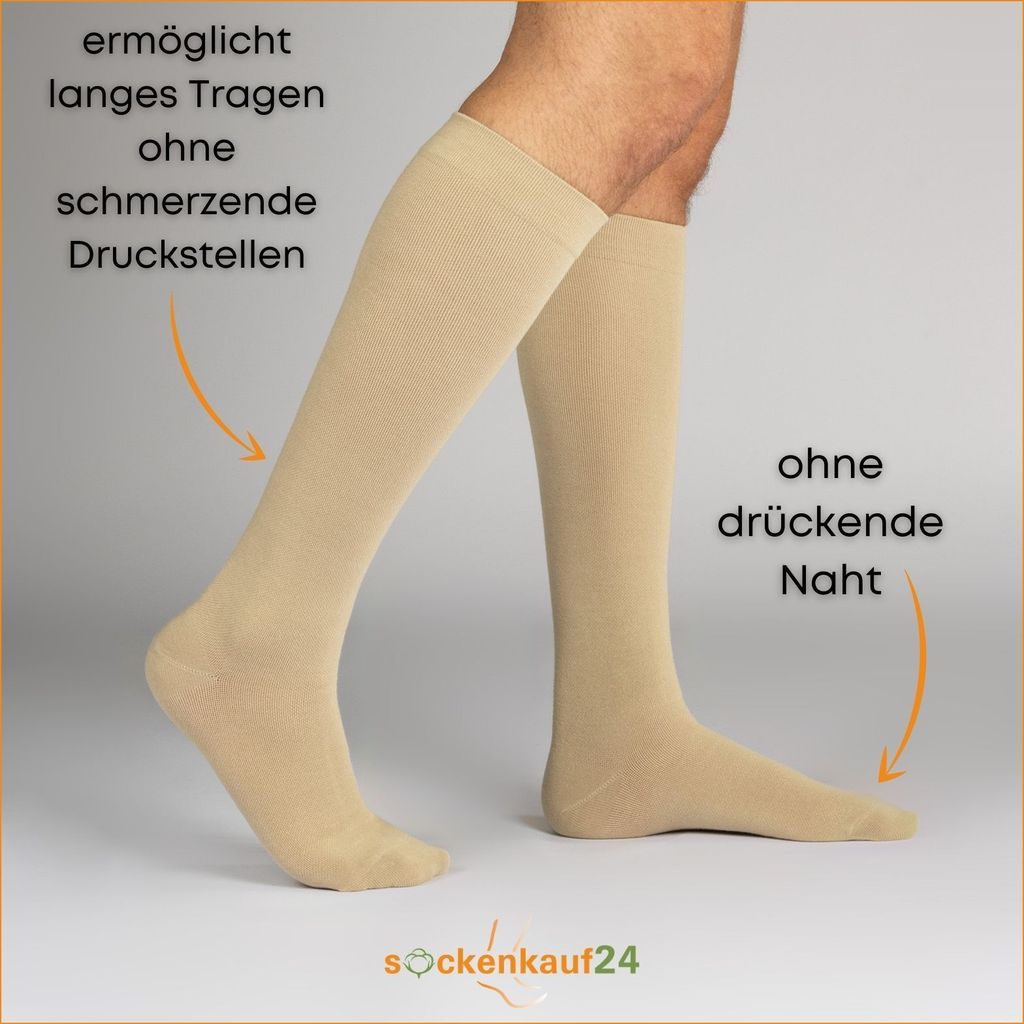 2 I 4 Paar Stützstrümpfe Reisestrümpfe Kompressionsstrümpfe Produktbild 6