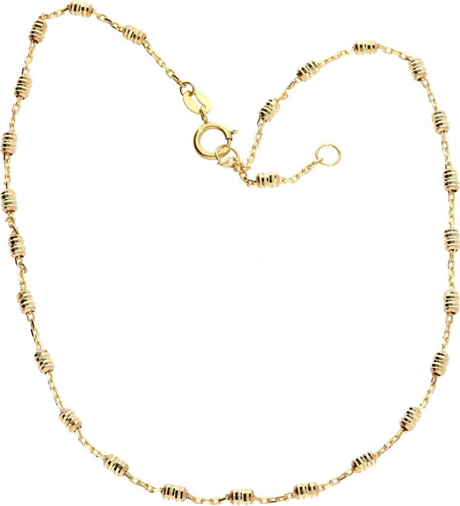 Fußkettchen echt Gold 333 (8kt) 26 cm lang verstellbar