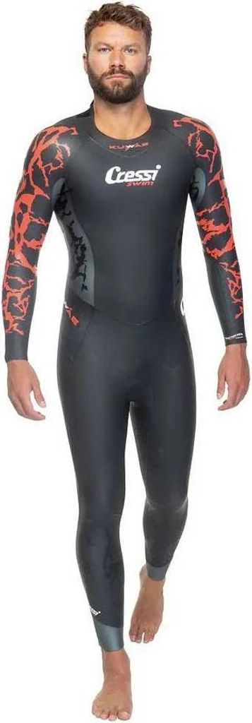 Cressi Kuwae 2-3-4 Mm Freitauch-neoprenanzug Schwarz L Herren Schwarz L